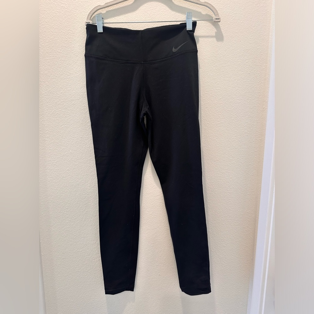 Nike Women's Black Pull On Athletic Compression Leggings Size M